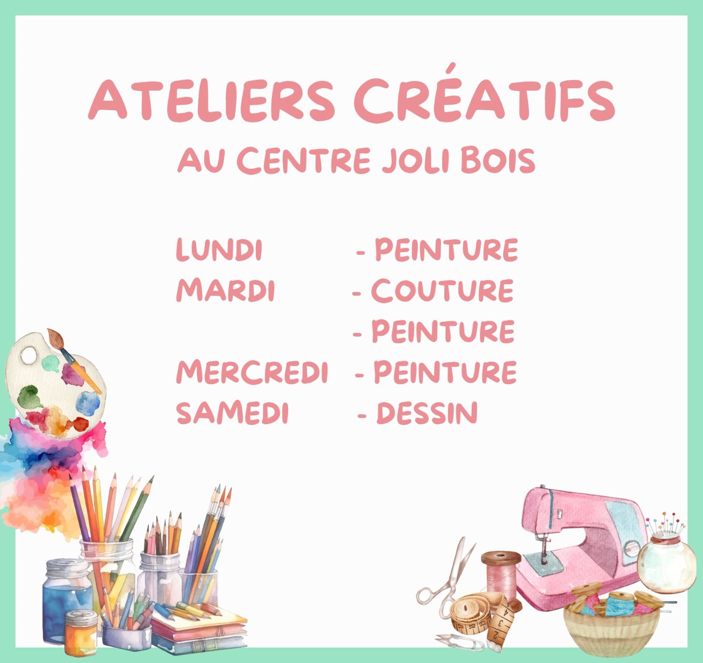 Ateliers créatifs