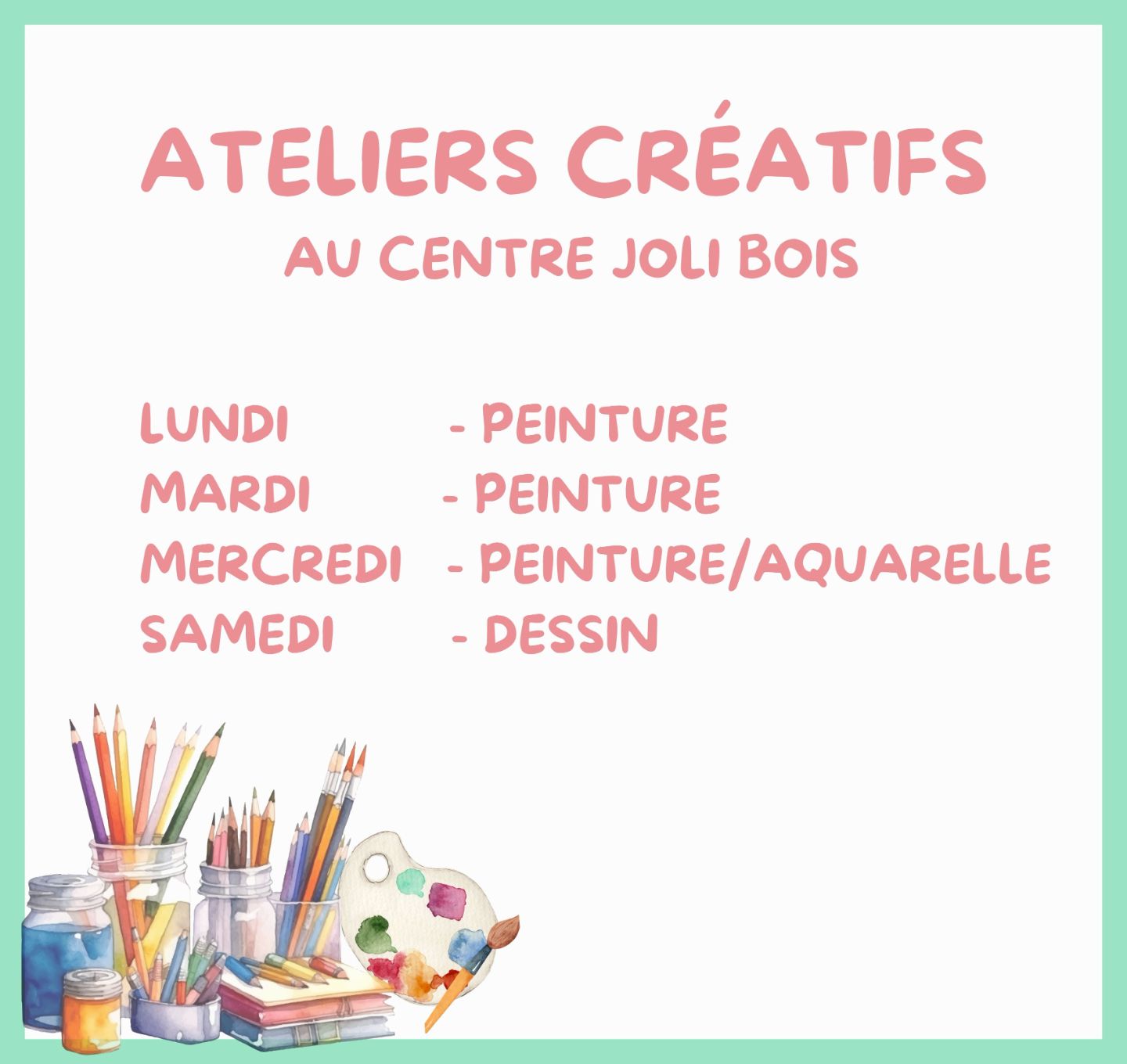 Ateliers créatifs